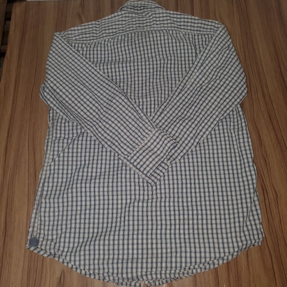 Timberland Men's Medium Checked L/S Dress Shirt Multicolor Cotton Button Down - Picture 7 of 7